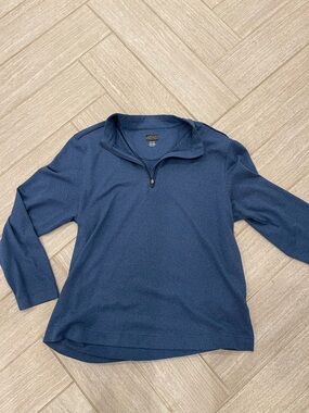 Greg Norman Men's Dark Navy Half-Zip Sweater